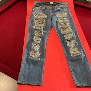 Hudson Vintage Distressed Melissa Midrise skinny Size 30